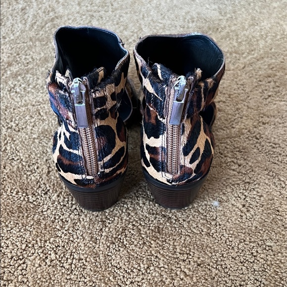 Sole Society Animal Print Ankle Booties - Picture 3 of 6